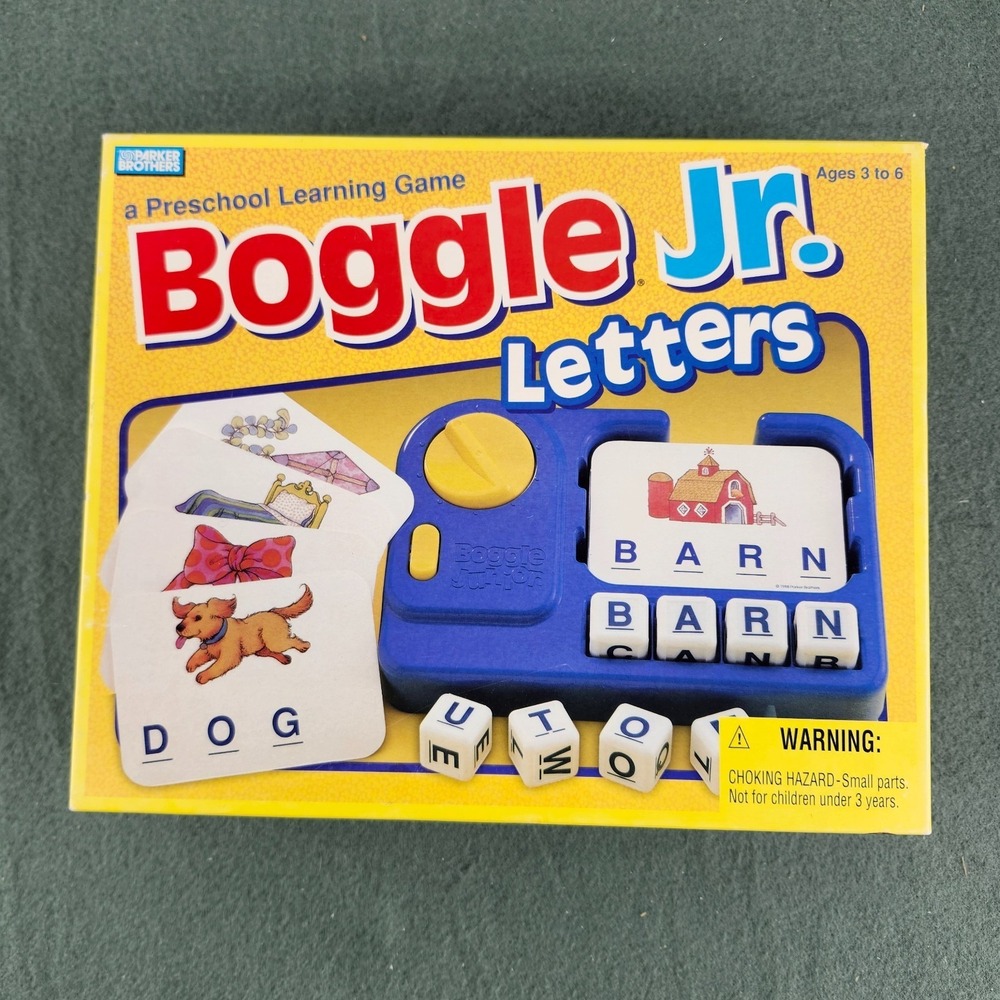 Boggle Jr. Letters Preschool Spelling Game Vintage 1992 Complete Parker Bros - Picture 6 of 7